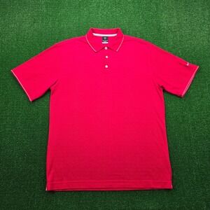 Nike Golf Polo Shirt Mens Large Red Short Sleeve Vintage Y2K Sports Casual